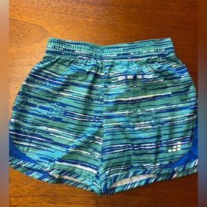 BCG Blue and Green Striped Shorts